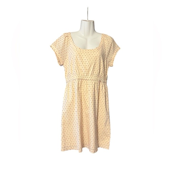 J.Crew Women Ivory Red Swiss Polka Dot Spring Flare Dress Size S - Picture 1 of 5
